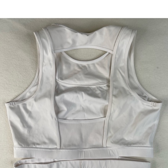 Lululemon New Ambition Cropped Tank Top White Size 10 - Picture 5 of 10